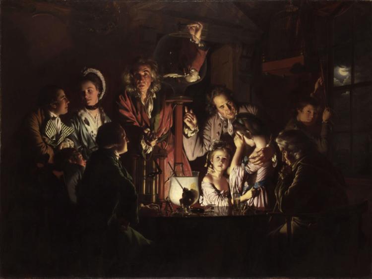 Joseph Wright The Experiment with the Aipump (mk22) Sweden oil painting art